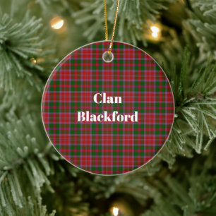 Décoration En Céramique Clan Blackford Tartan