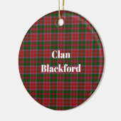 Décoration En Céramique Clan Blackford Tartan (Gauche)
