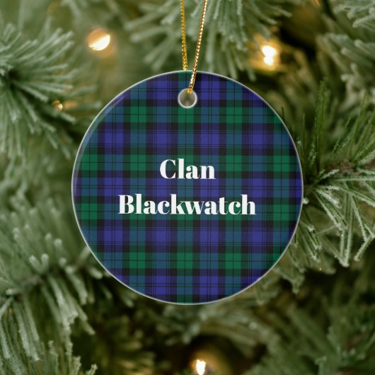 Décoration En Céramique Clan Blackwatch Tartan moderne (Arbre)