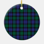 Décoration En Céramique Clan Blackwatch Tartan moderne (Dos)