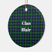 Décoration En Céramique Clan Blair Tartan (Gauche)