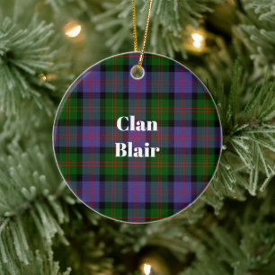 Décoration En Céramique Clan Blair Tartan moderne
