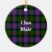 Décoration En Céramique Clan Blair Tartan moderne (Devant)