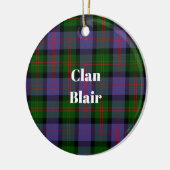 Décoration En Céramique Clan Blair Tartan moderne (Gauche)