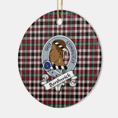 Décoration En Céramique Clan Borthwick Ancien Badge Tartan Plaid (Gauche)