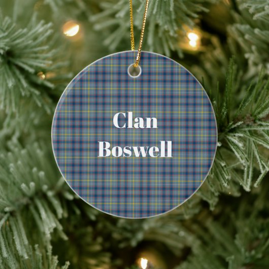 Décoration En Céramique Clan Boswell Tartan (Arbre)