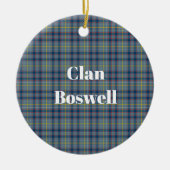 Décoration En Céramique Clan Boswell Tartan (Devant)
