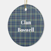 Décoration En Céramique Clan Boswell Tartan (Gauche)