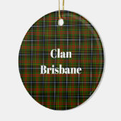 Décoration En Céramique Clan Brisbane Tartan (Gauche)