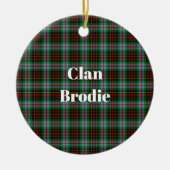Décoration En Céramique Clan Brodie Tartan (Devant)