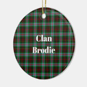 Décoration En Céramique Clan Brodie Tartan (Gauche)