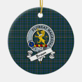 Décoration En Céramique Clan Broun Badge Tartan Plaid (Devant)