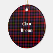 Décoration En Céramique Clan Broun Tartan moderne (Gauche)