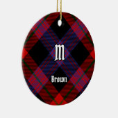 Décoration En Céramique Clan Brown Tartan (Droite)