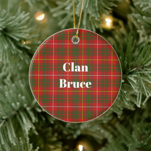 Décoration En Céramique Clan Bruce Modern Tartan (Arbre)