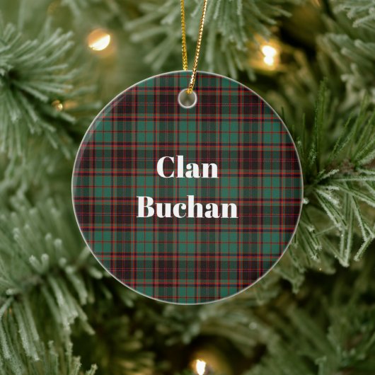 Décoration En Céramique Clan Buchan Tartan antique (Arbre)
