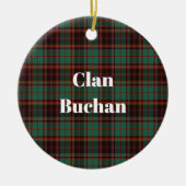 Décoration En Céramique Clan Buchan Tartan antique (Devant)