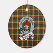 Décoration En Céramique Clan Buchanan Badge Tartan Plaid (Gauche)