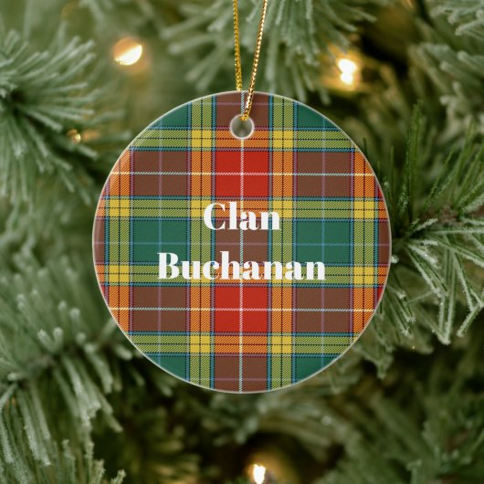 Décoration En Céramique Clan Buchanan Old Sett Tartan (Arbre)