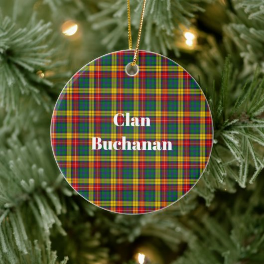 Décoration En Céramique Clan Buchanan Tartan (Arbre)