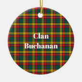 Décoration En Céramique Clan Buchanan Tartan (Devant)