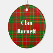 Décoration En Céramique Clan Burnett Tartan antique (Gauche)