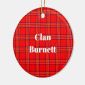 Décoration En Céramique Clan Burnett Tartan moderne (Gauche)
