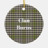 Décoration En Céramique Clan Burns Check Tartan (Devant)