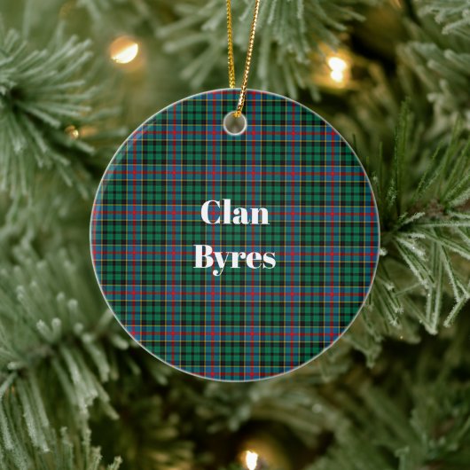 Décoration En Céramique Clan Byres Tartan (Arbre)