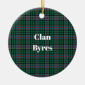 Décoration En Céramique Clan Byres Tartan (Devant)