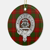 Décoration En Céramique Clan Cameron Crest & Tartan (Gauche)