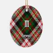 Décoration En Céramique Clan Carnegie robe Tartan (Droite)