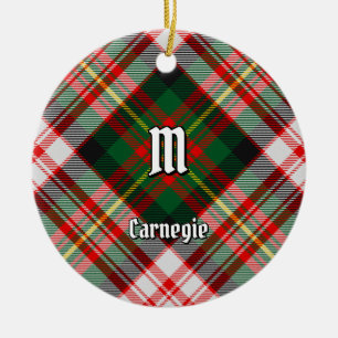 Décoration En Céramique Clan Carnegie robe Tartan