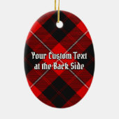 Décoration En Céramique Clan Cunningham Crest sur Tartan (Dos)