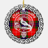 Décoration En Céramique Clan écossais Abernethy Tartan et Crest (Dos)
