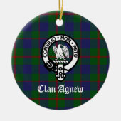 Décoration En Céramique Clan écossais Agnew Crest & Tartan (Devant)