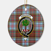 Décoration En Céramique Clan écossais Anderson Ancien Tartan et Crest (Gauche)
