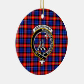 Décoration En Céramique Clan écossais Anstruther Tartan et Crest (Droite)