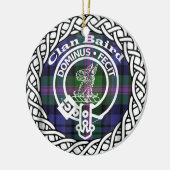 Décoration En Céramique Clan écossais Baird Tartan et Crest (Gauche)