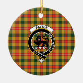Décoration En Céramique Clan écossais Baxter Tartan et Crest (Devant)