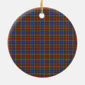 Décoration En Céramique Clan écossais Bethune Tartan et Crest (Dos)