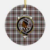 Décoration En Céramique Clan écossais Borthwick Tartan et Crest (Devant)