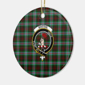 Décoration En Céramique Clan écossais Brodie Tartan et Crest (Gauche)