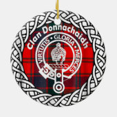 Décoration En Céramique Clan écossais Donnachaidh Tartan et Crest (Dos)