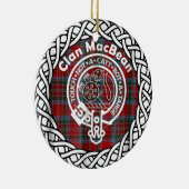 Décoration En Céramique Clan écossais MacBean Tartan et Crest (Droite)