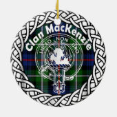 Décoration En Céramique Clan écossais MacKenzie Tartan et Crest (Dos)