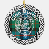 Décoration En Céramique Clan écossais Murray Tartan et Crest (Dos)