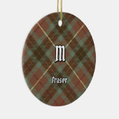 Décoration En Céramique Clan Fraser Chasse Météo Tartan (Droite)