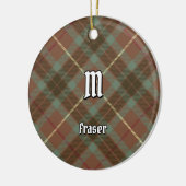 Décoration En Céramique Clan Fraser Chasse Météo Tartan (Gauche)