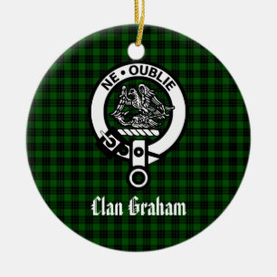 Décoration En Céramique Clan Graham Crest Badge personnalisé